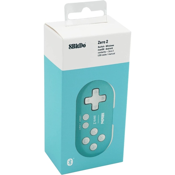 8bitdo Zero 2 Bluetooth Gamepad Blue Edition trådløs kontroller