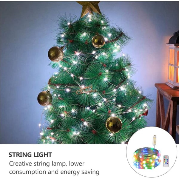 RGB USB Jul Dekorative LED Lyslenke Juletre Pynt