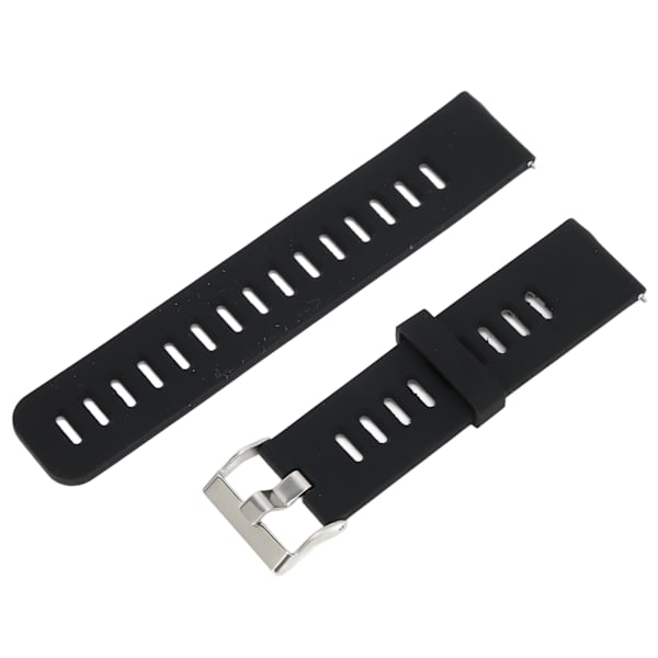 22mm Universal Silikon Sportklockarmband för Huawei Watch 3 för Watch 2 för Watch GT Svart Grå