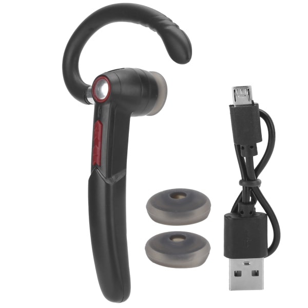 Bärbar monoaural Bluetooth-headset hörlurar hörlurar utrustning hög kompatibilitet röd