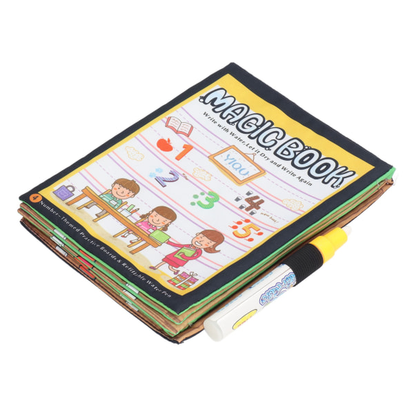 Småbarn Vannfargestoff Bøker Barn Vann Doodle Malebok Pedagogisk leke for mattelæring