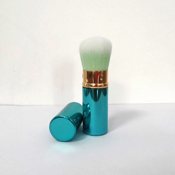 Enkel makeup uttrekkbar pudderbørste med deksel Makeup Tool
