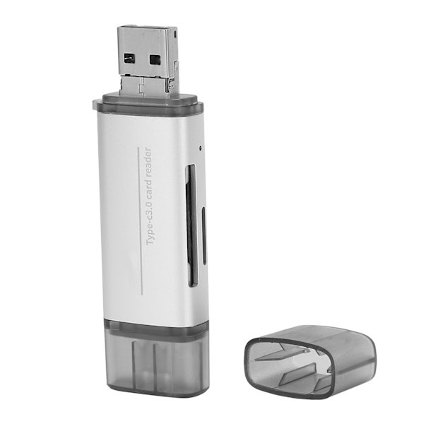 USB3.0 Multifunktionell Hög Hastighet Aluminiumlegering Kortläsare TypC Mobiltelefon Dator