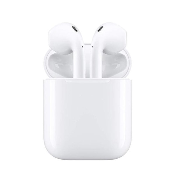 Earpods - Kosketusohjauksella ja langattomalla latauksella varustetut kuulokkeet - Bluetooth Valkoinen
