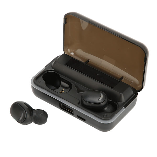 Bluetooth-kuulokkeet, stereon melunvaimennus, langattomat kuulokkeet latauskotelolla urheiluun, ajamiseen ja juoksuun
