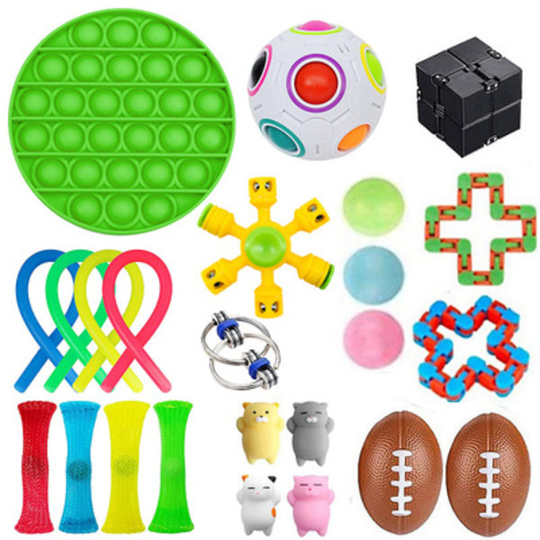 24st. Fidget Pop it Toys Set pack för barn och vuxna