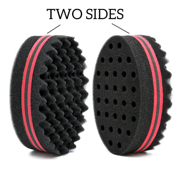 2 st Hårsvampar för Lockar Män Kvinnor Barn Barber Hårsvamp Dreads Låsning Twist Afro Curl Coil Wave Hårvård Verktyg