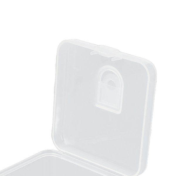 5 st case Multipurpose Clear Dammtät Portabel Powder Puff case för hemresor