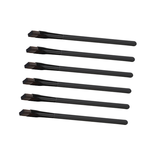 6 st Eyebrow Penslar Multifunktionella Ögonmakeup Concealer Pensel Kvadratisk Vinklad Brynpensel Set