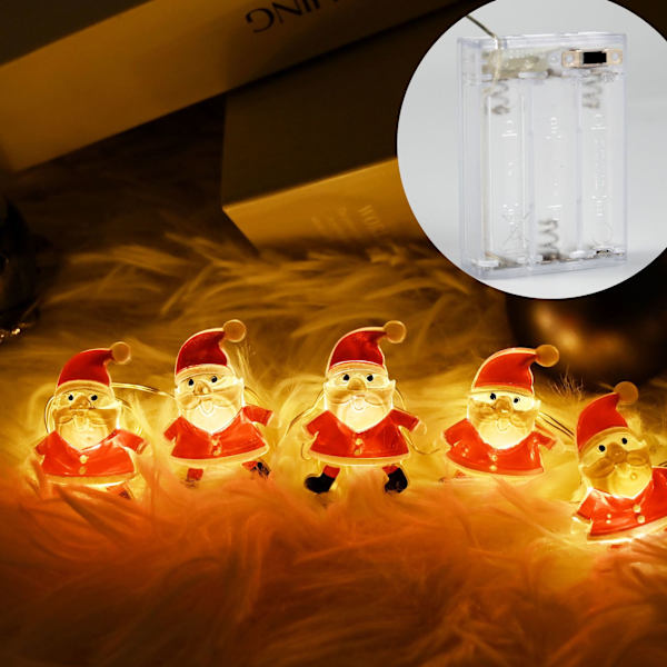 LED-julkulor Jultomte Semester Atmosfär Layout Julgran Prydnadsgirlang Lamp Ljus Warm White USB-2M20led