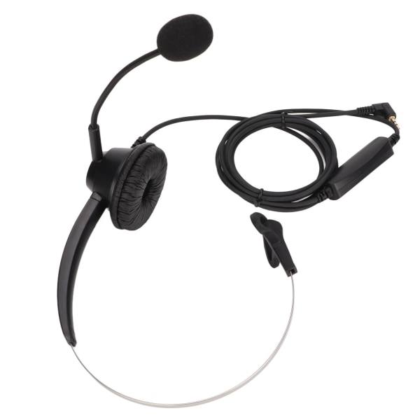 H360‑2.5MV 2.5mm Business Headset Monaural Office Headset med justering af højttalerstyrke og mikrofonmute