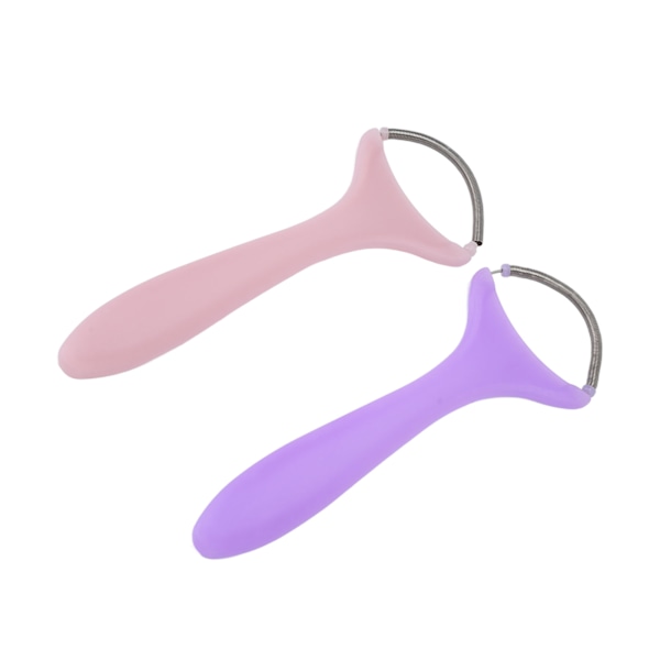 2 st Spring Facial Hair Remover Kvinnor Bärbar Trådning Ansikts Epilator för Övre Läpp Hakan Kinder