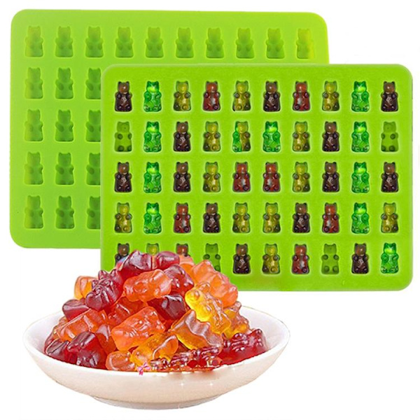 Silikonform för Gummibjörnar / Isform - 50 Björnar