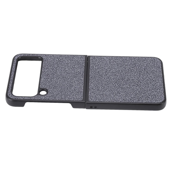 Blank telefonfodral med mockafoder, ABS-material, repbeständigt, vikbart skärmskydd för Samsung Galaxy Z FLIP 4 Svart