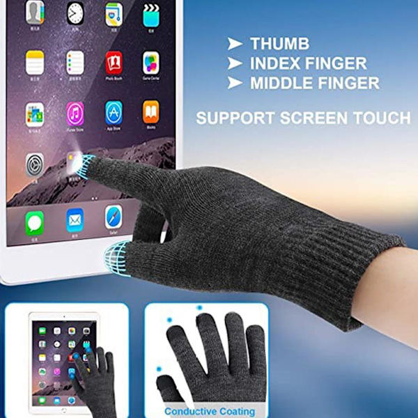 3 i 1 Bluetooth 5.0 Musik Mössa Set Vintermössa Öronlapp Hals Gaiter Scarf Handskar Födelsedagspresent till Män Kvinnor