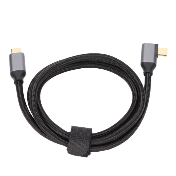 100W PD Nylonflettet USB C Hurtigopladningskabel USB 3.1 Gen2 10Gbps 3 Kabel 4K 60Hz (1m)