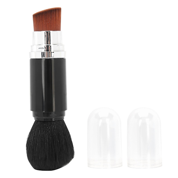 Multifunktionell Dubbeländad Nageldammborste Bärbar Makeup Rouge Ögonskuggsborste Verktyg