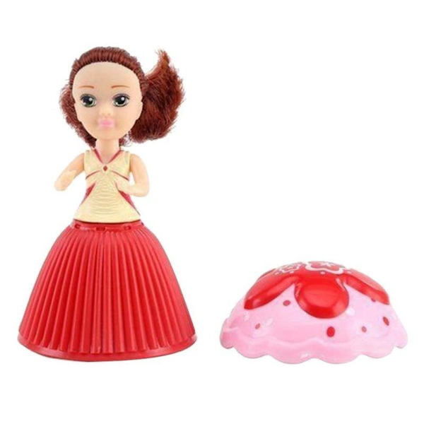 Cupcake-docka Lekhus Barnleksak Kake Mini Överraskning Dock Deformerbar Bakverk Prinsessa Söt Flicka Födelsedagspresent