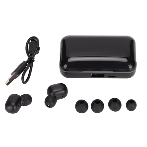 E10 True Wireless Earbuds Vattentäta LED Batteri Display Bluetooth 5.1 Earbuds med Laddningsfodral