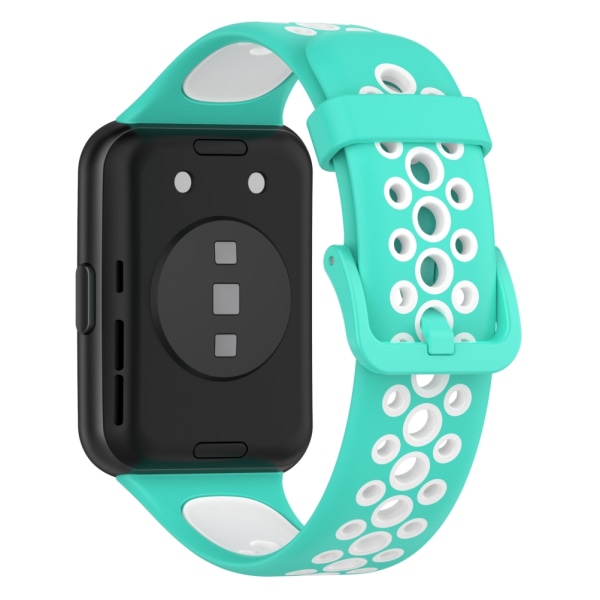 Udskiftningsbånd, der er kompatible med HUAWEI Watch FIT2 åndbare silikone-armbånd med to farver, justerbar Smartwatch-håndledsrem