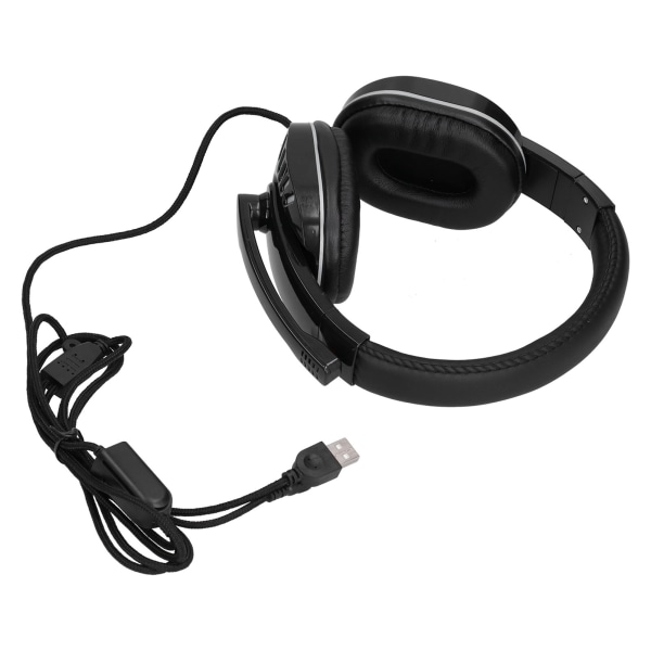Gaming-hodetelefoner Lysende kablet headset med støydempende mikrofon for spillkonsoll