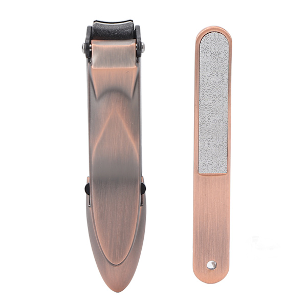 Professionell 2-pack nagelklippare Set Rostfritt Stål Fingernagelklippare Klippare Brons