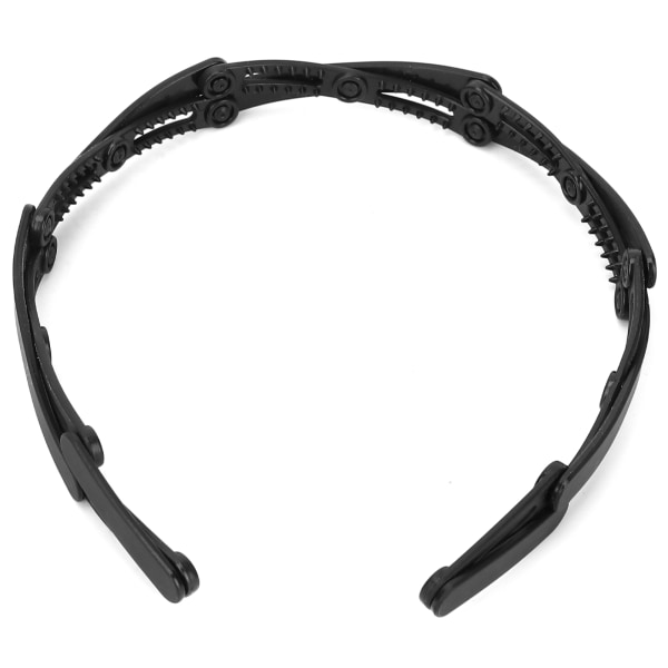 Kompakt sammenleggbar hodebånd Uttrekkbar lomme hodebånd Hårbøyler Hodestykke for jenter Svart