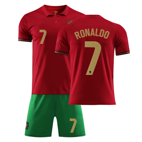 Portugal Hjemme- og Bortetrøye nr. 7 Cristiano Ronaldo Sett Hjemme