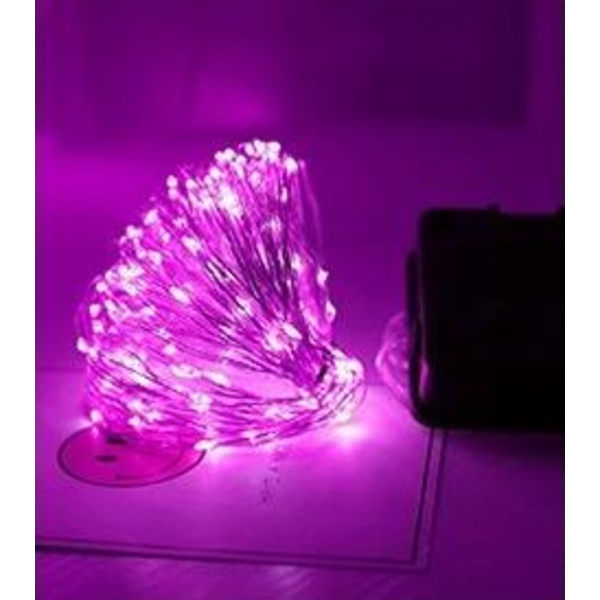 100 LED/10 m lysstrips mikrolysløkker til jul