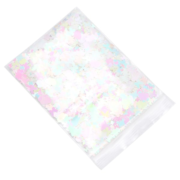 Sommerfuglglitter 10 g skinnende fargerike paljetter klistremerker for neglekunsthåndverk harpiksformdekorasjon