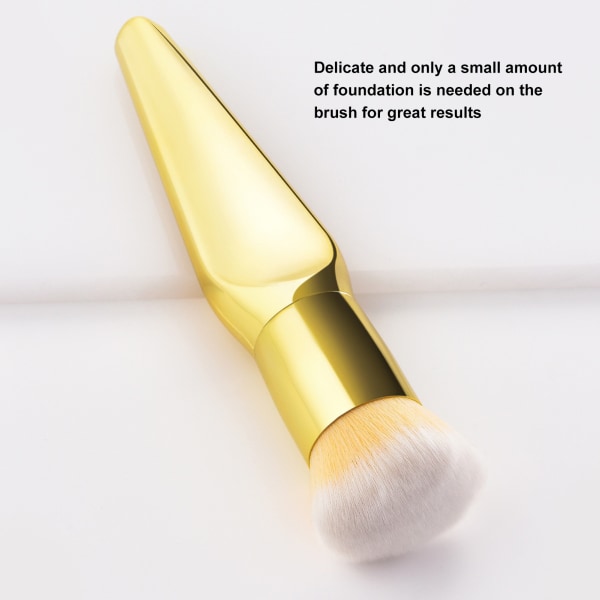 Gold Color Makeup Brush Shading Powder Cosmetic Foundation Brush for Home Party Performance