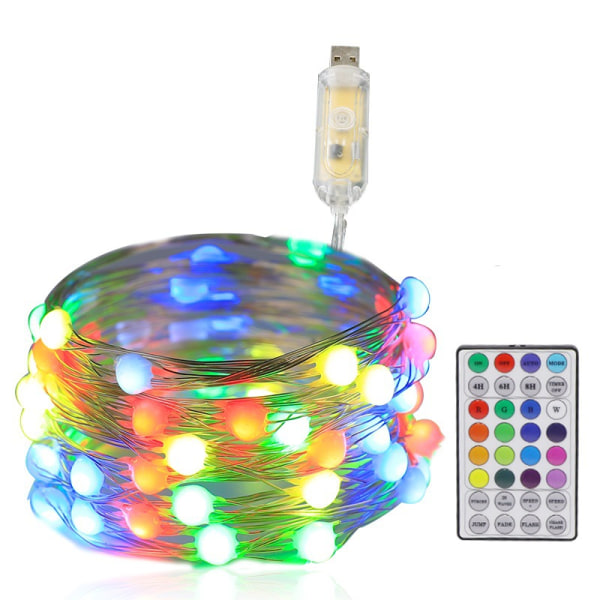 RGB USB Jul Dekorativa LED Ljusstreng Julgran Smyckning