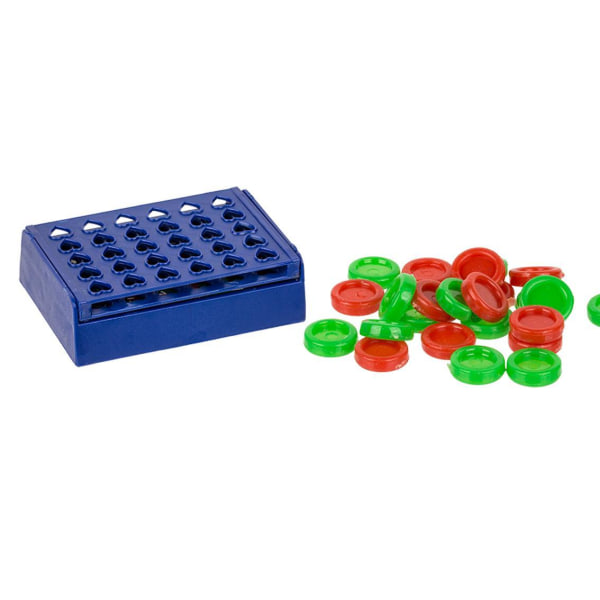 Mini Fyra i rad - Resespel - 10 cm Blå blue