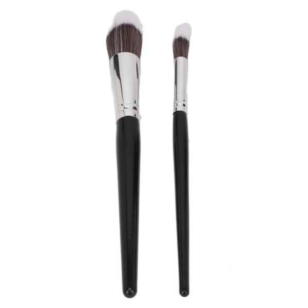 2 st Blush Highlighter Makeup-borste Professionell Mjuk Hårsättningspuderborste Kosmetisk Verktyg för Kvinnor