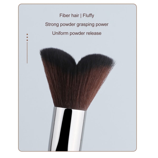 Fiskehalehode Kjevelinje konturbørste fiber hår ansiktssminke konturbørste Kosmetisk verktøy for makeupartist
