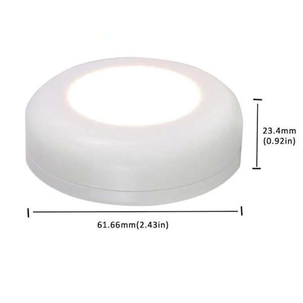 3-pack LED-spotlight med 2 fjärrkontroller