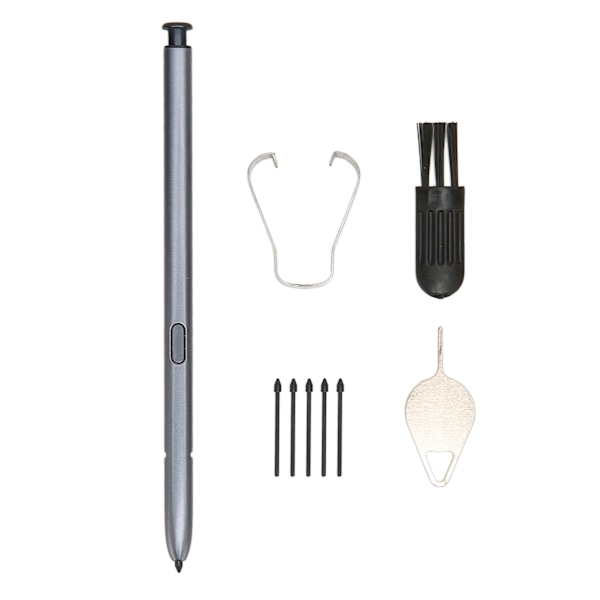Stylus-kynä Samsung Galaxy Note 10 Lite -mallin kosketusnäyttöön, mukana kärjet ja pinsetit, harmaa