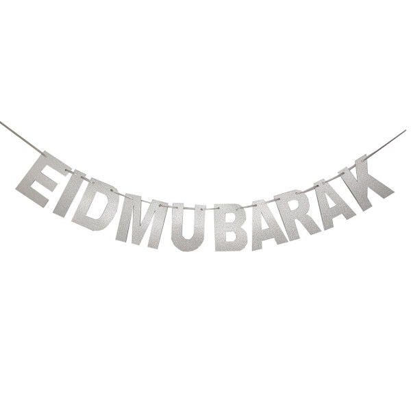 Ramadanin festivaalikoristelippu, kuu ja tähdet 5