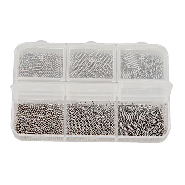 Nagelkonst Pärlor Hemma Salong Utsökt DIY Metall Mini Nagel Pärlor Dekoration för Nagelkonstnär Nybörjare Kol Svart