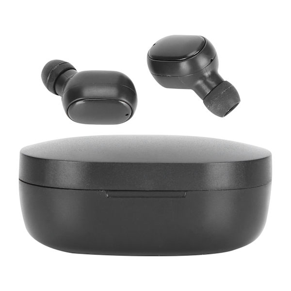 A6S Langaton Bluetooth-kuuloke pitkällä valmiusaikalla TWS-stereourheilukuulokkeet latauskotelollaMusta
