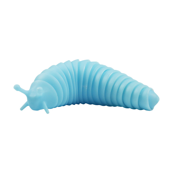 Stor Lysende Hummer Dekompressionslarve Sneglen Puslespil Trykaflastning Fingerspids Eksotisk Interaktivt Legetøj Blue (Luminous Slug)