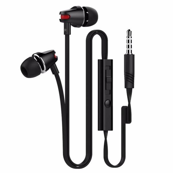 Langsdom JV23 In-Ear Hörlurar med Mikrofon & Volymkontroll svart