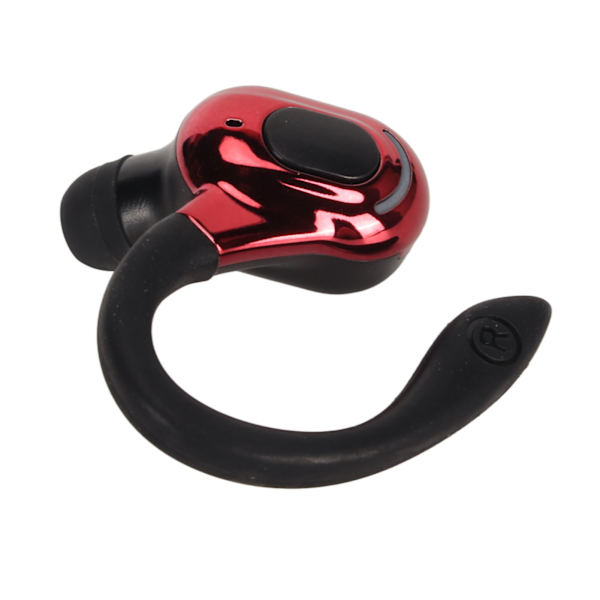 Bluetooth 5.2 -kuuloke HiFi-stereosoundi HD-puhelut Melunvaimennus IPX4 Vedenpitävä Langaton Bluetooth-kuuloke Yksi korva Musta ja punainen
