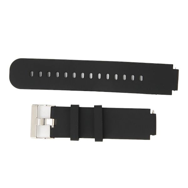 Silikon Urremme Rem Armbånd Udskiftning til Amazfit Smart Watch Verge 2 A1807 Sort