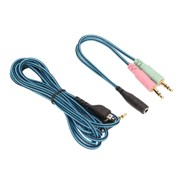 Pelaamisen kuulokemikrofonikaapeli, ammattimainen, tyylikäs, mykistyskytkin, vaihtokuulokemikrofonikaapeli SteelSeries Arctis 3 Blue 78,7 tuumaa