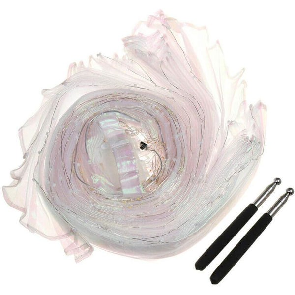 DASNTERED LED Isis-vingar, magedans LED ängelvingar, 360 graders LED-rekvisita full swing white
