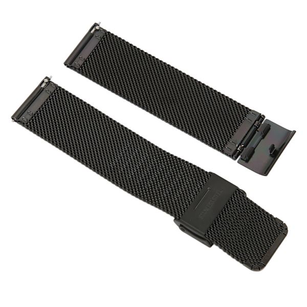 22 mm:n ruostumattomasta teräksestä valmistetut kellohihnat, mesh-kudotut kellohihnat, pikalukituskellohihnat, universaali solki Amazfit GTR 3:lle (musta)