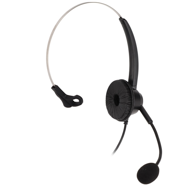 Mobiltelefon Headset Enkelsidig Brusreducering Justerbar Volym USB Telefon Hörlurar för Kundtjänst Kontor