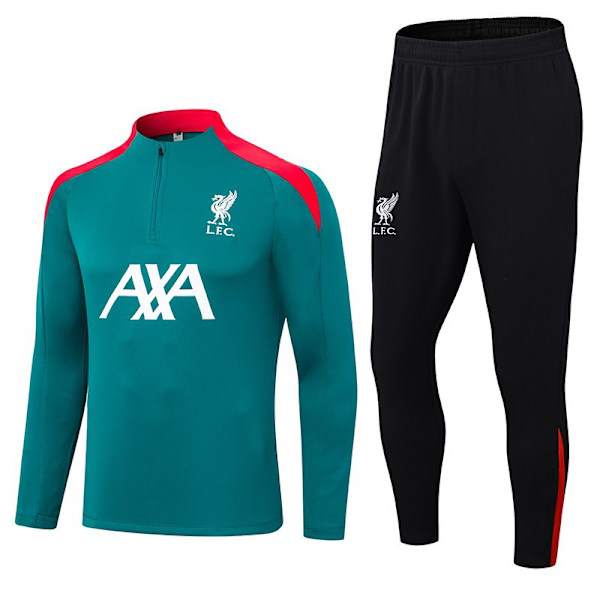 2425 Fotbollsträningsdräkt Real Madrid Långärmad Vuxen Set Höst/Vinter Paris Green goods XXL