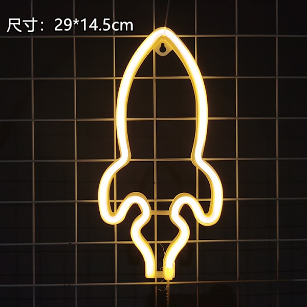 LED Planet Rocket Neonljus - Färgglad Ljusdesign 15